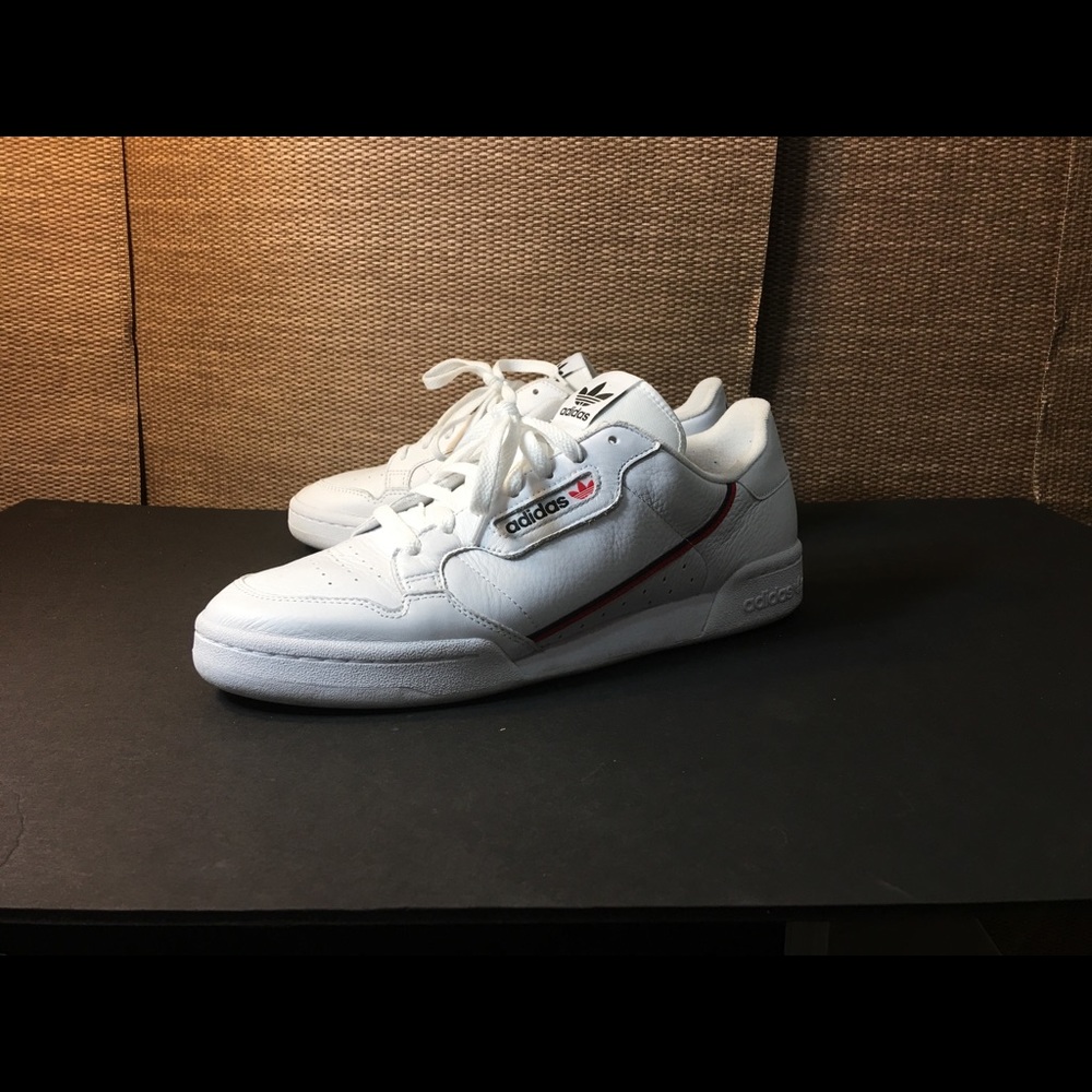 adidas Continental 80 Rascal- White- Sz. 12 USED